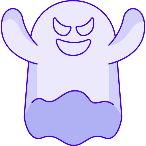 Ghost Generic Thin Outline Color icon