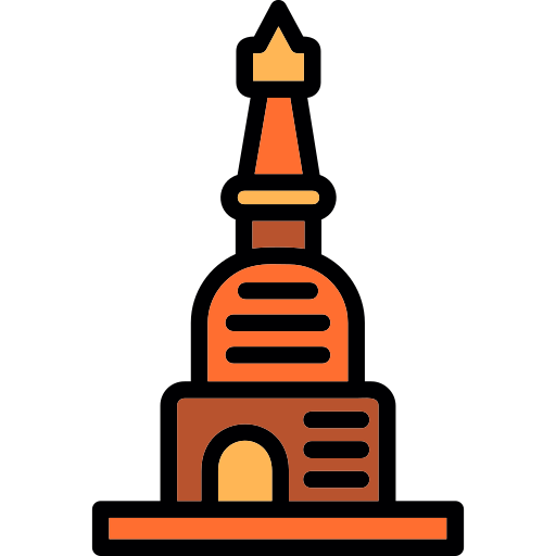 Stupa Generic Outline Color icon