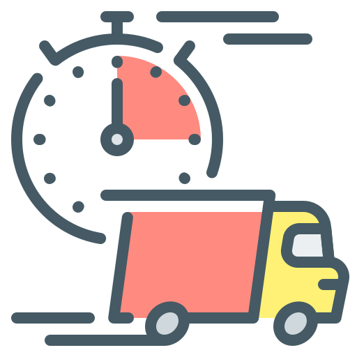 Express delivery - Free transportation icons