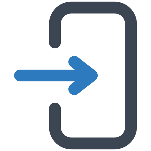 entrada icono gratis