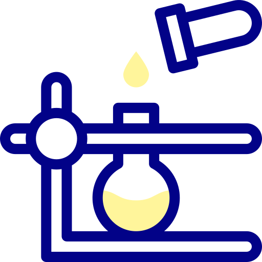 reacción química icono gratis