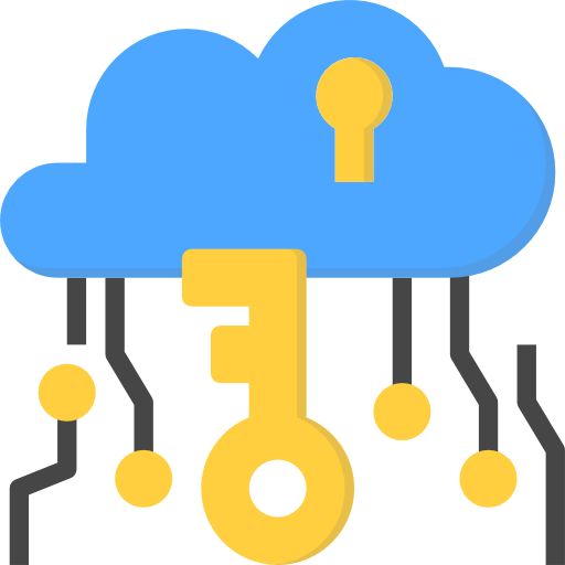 Cloud computing dDara Flat icon