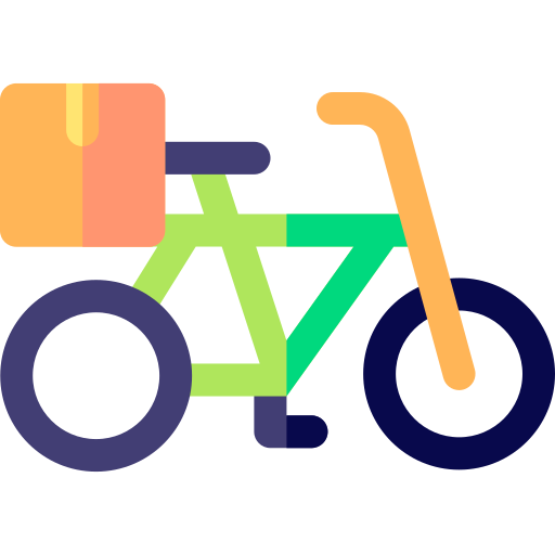 Delivery bike - Free transportation icons