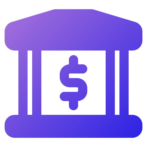 Bank Generic Flat Gradient icon