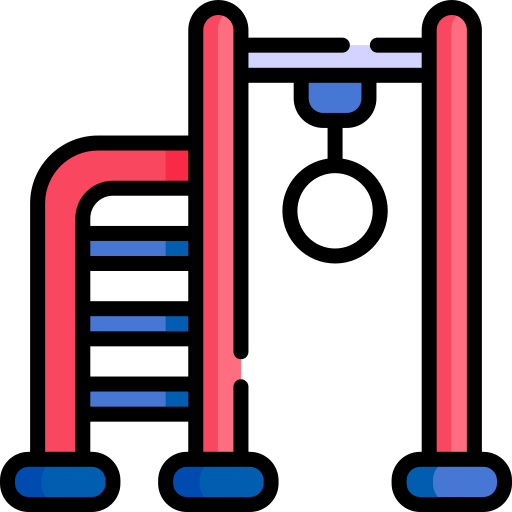 Monkey bars Kawaii Lineal color icon