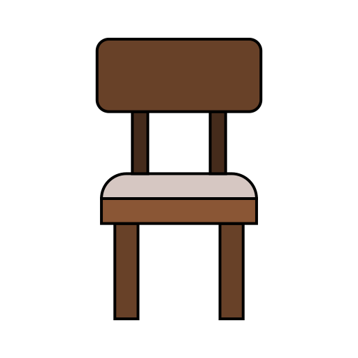 silla de madera icono gratis