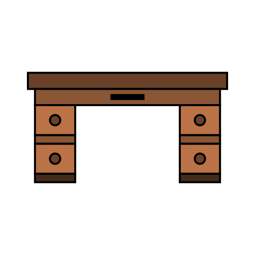 Desk - Free furniture and household icons