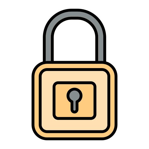 Padlock Generic Outline Color icon