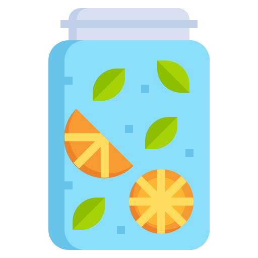 Água com infusão grátis ícone