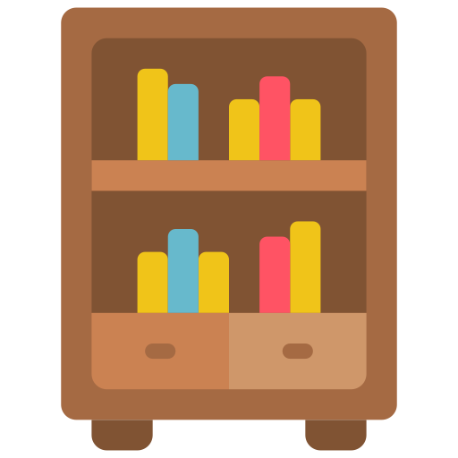 estante de libros icono gratis