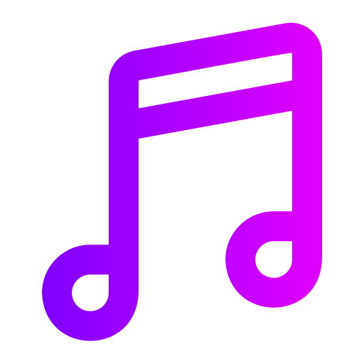 Musical note Generic Flat Gradient icon