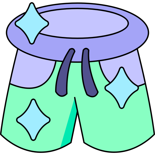 Shorts Generic Thin Outline Color icon