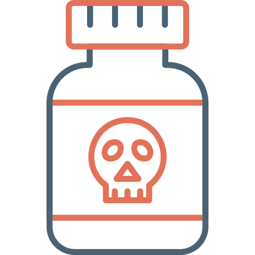 Poison Generic Outline Color icon