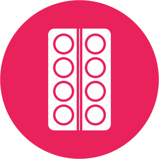 Medication free icon Medication free icon