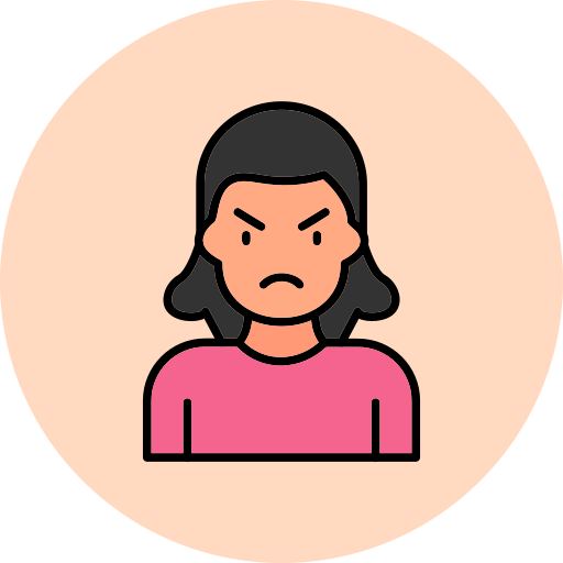 Anger - free icon