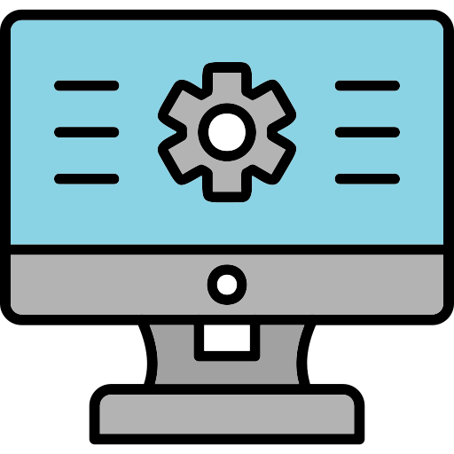 Monitor icon Generic Outline Color