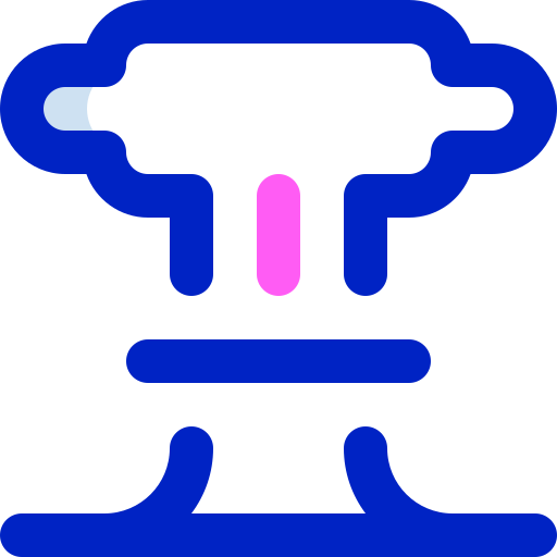 explosión nuclear icono gratis