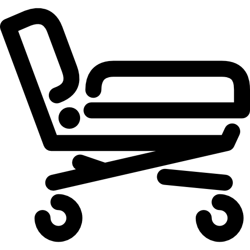 병원 침대 무료 아이콘