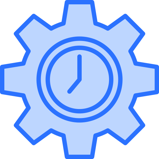 Time management Generic Blue icon