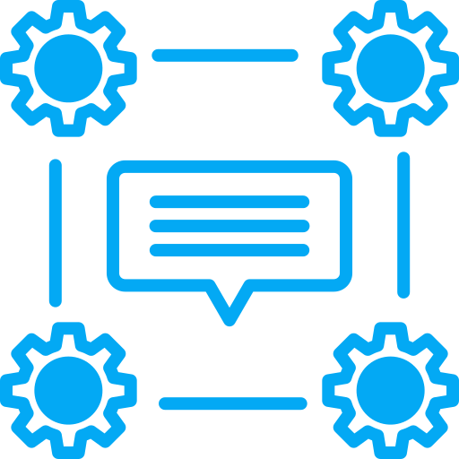 gestión de equipos icono gratis