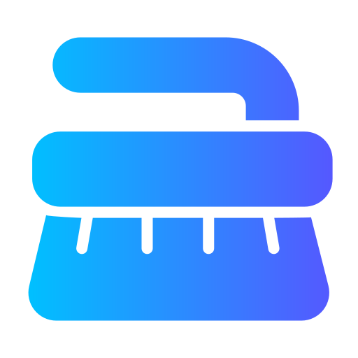Cleaning brush free icon