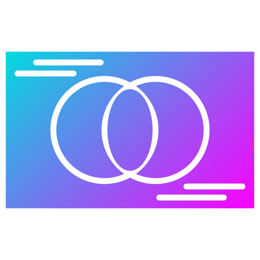 diagrama de venn icono gratis