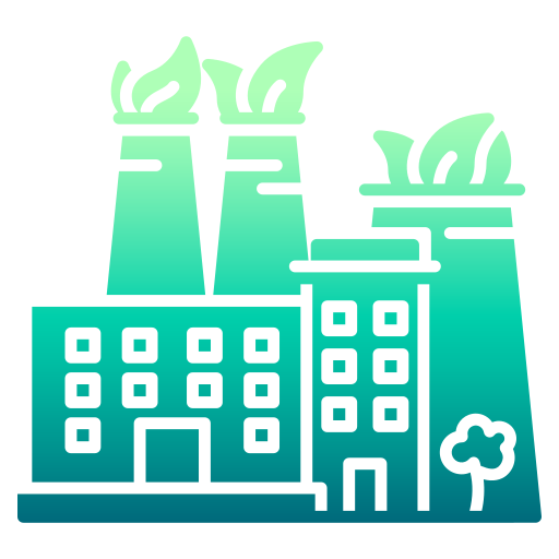 Eco factory free icon Eco factory free icon