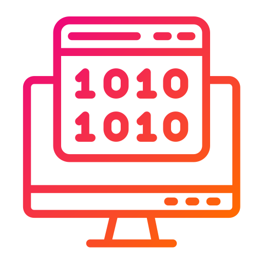 código binario icono gratis