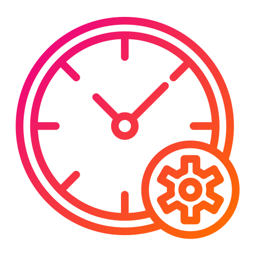 gestión del tiempo icono gratis