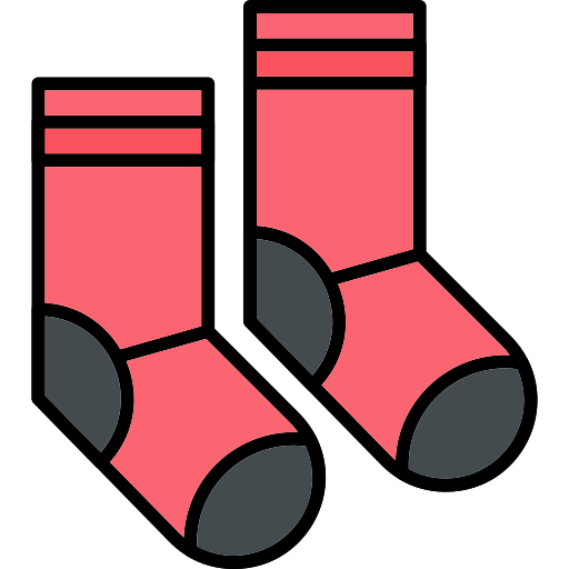 Socks Generic Outline Color icon