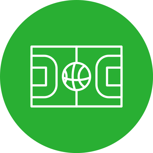 cancha de baloncesto icono gratis