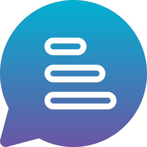 Chat Generic Flat Gradient icon