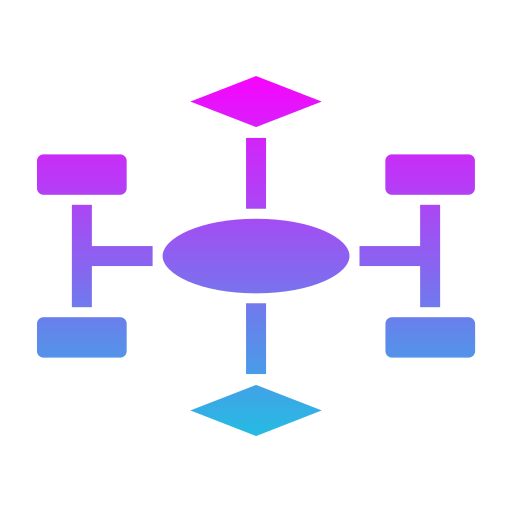 diagrama de flujo icono gratis