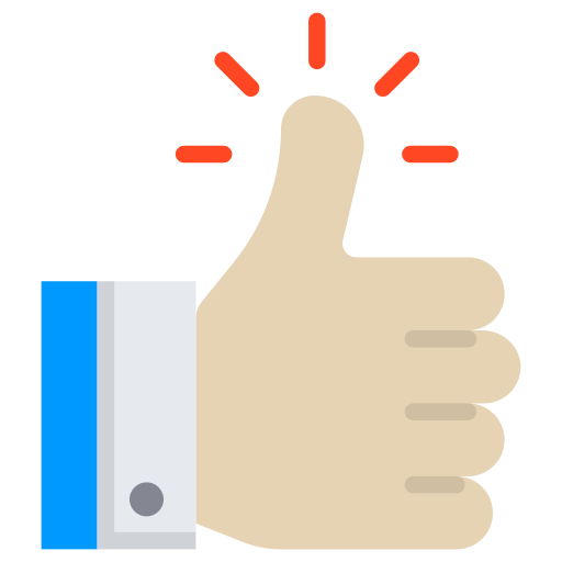 pulgares hacia arriba icono gratis