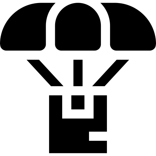 Parachute free icon