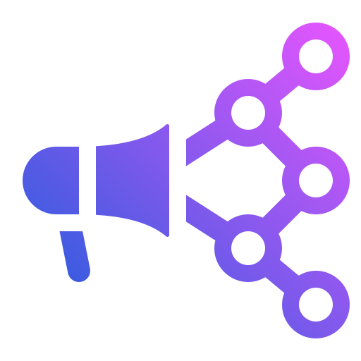 mercadeo viral icono gratis