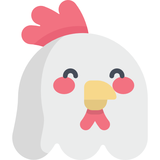 Chicken Kawaii Flat icon