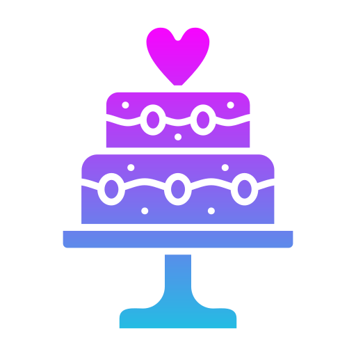 pastel de boda icono gratis