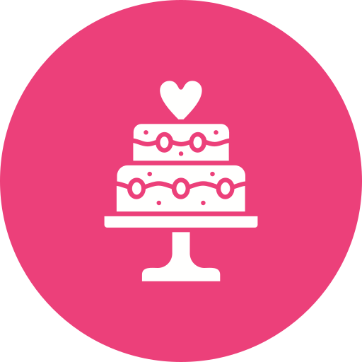 pastel de boda icono gratis