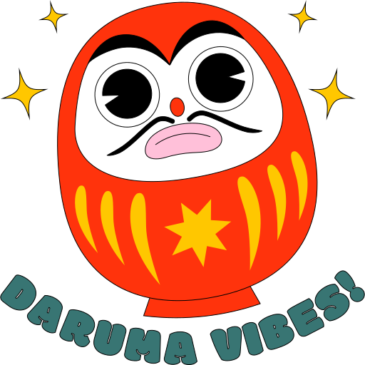 Daruma free sticker Daruma free sticker