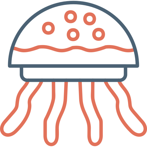 Jellyfish Generic Outline Color icon