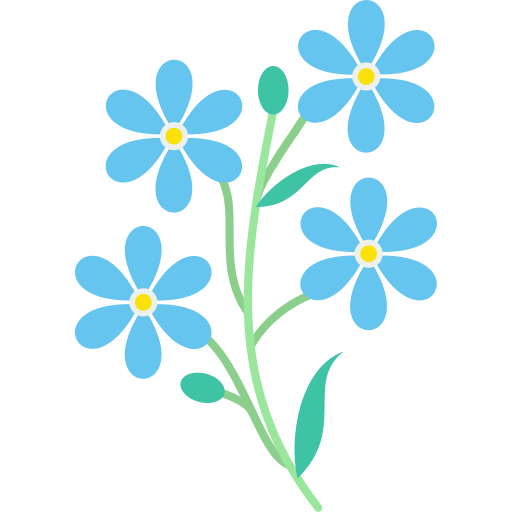 Alpine forget me not Generic Flat icon