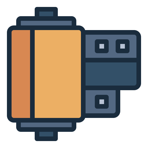 rollo de película icono gratis