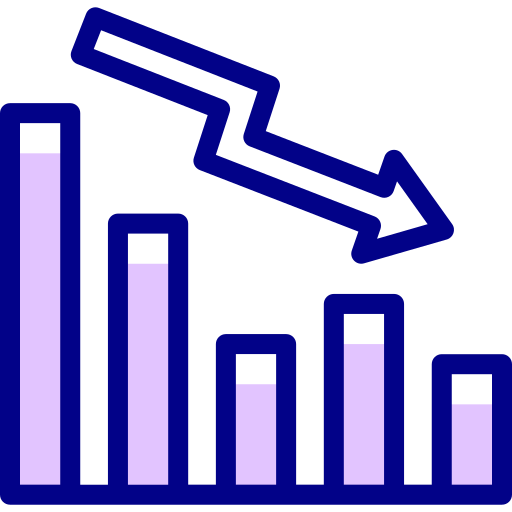 Loss Detailed Mixed Lineal color icon