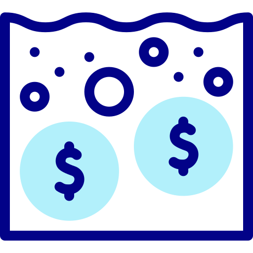 Underwater money free icon