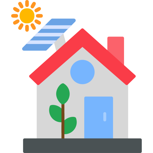 casa ecológica icono gratis