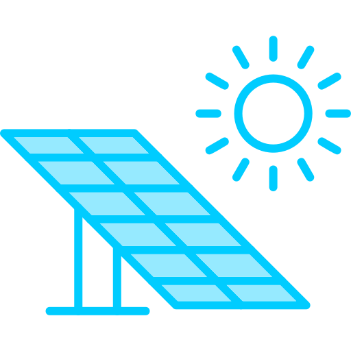 Solar panel Generic Blue icon