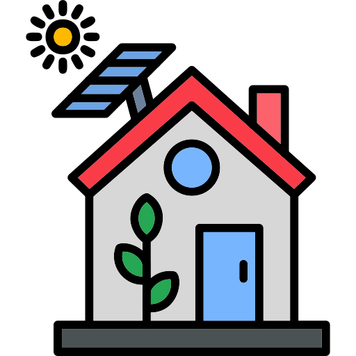 casa ecológica icono gratis