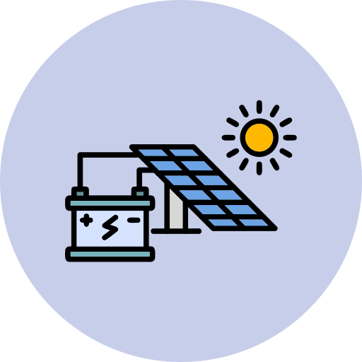 energía solar icono gratis