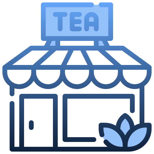 tienda de té icono gratis